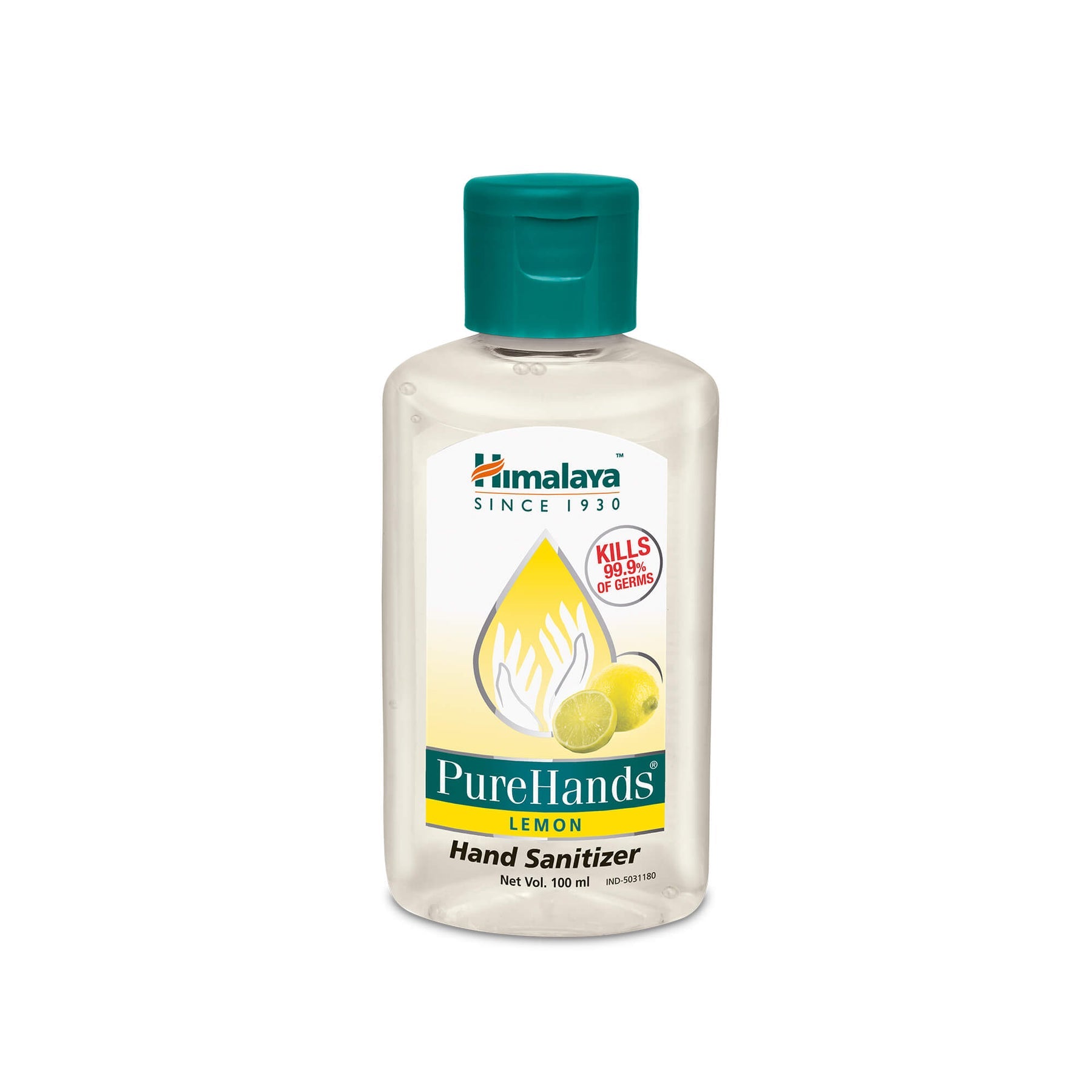 Himalaya Purehands Hand Sanitizer, Safe For Regular Use | 100ml (Lemon Sanitizer)