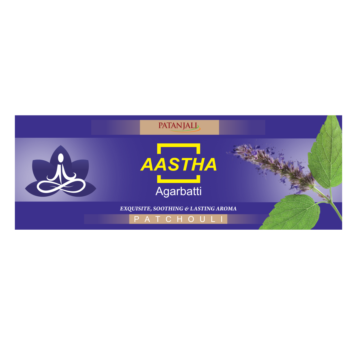 Patanjali Aastha Agarbatti Patchouli,18 Stick, With Soothing & Long Lasting Aroma | 22gm