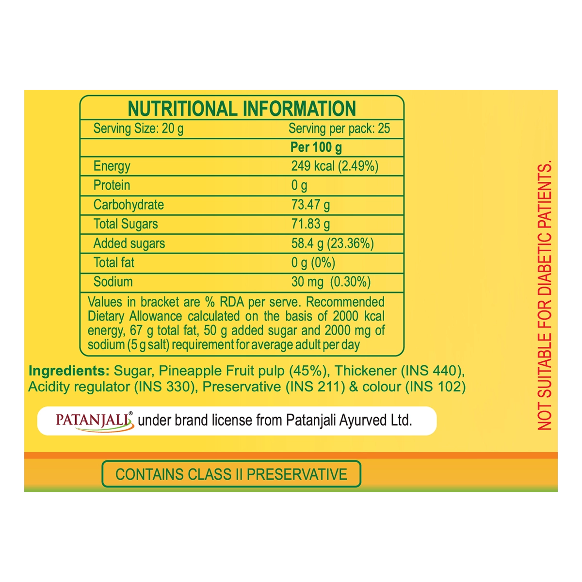 Patanjali Pineapple Jam 500gm