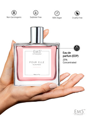 EM5 Pour Elle Edp Perfume For Women 50 Ml 1.7 Fl.oz. | Strong & Long Lasting Eau De Parfum Spray | Musky Rose Powdery | Luxury Gift For Her |