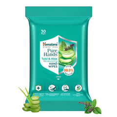 Himalaya Pure Hands Tulsi & Aloe Moisturizing Hand Wipes | 30 Wipes