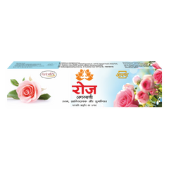 Patanjali Aastha Agarbatti Rose, With Exquisite, Soothing & Long Lasting Aroma | 16gm