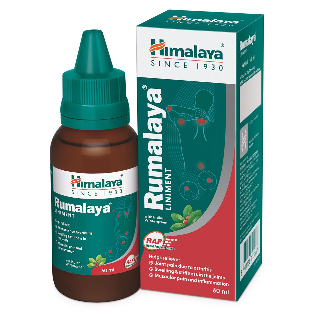 Himalaya Rumalaya Liniment, May Relieve Arthritis-Associated Joint Pain | 60ml