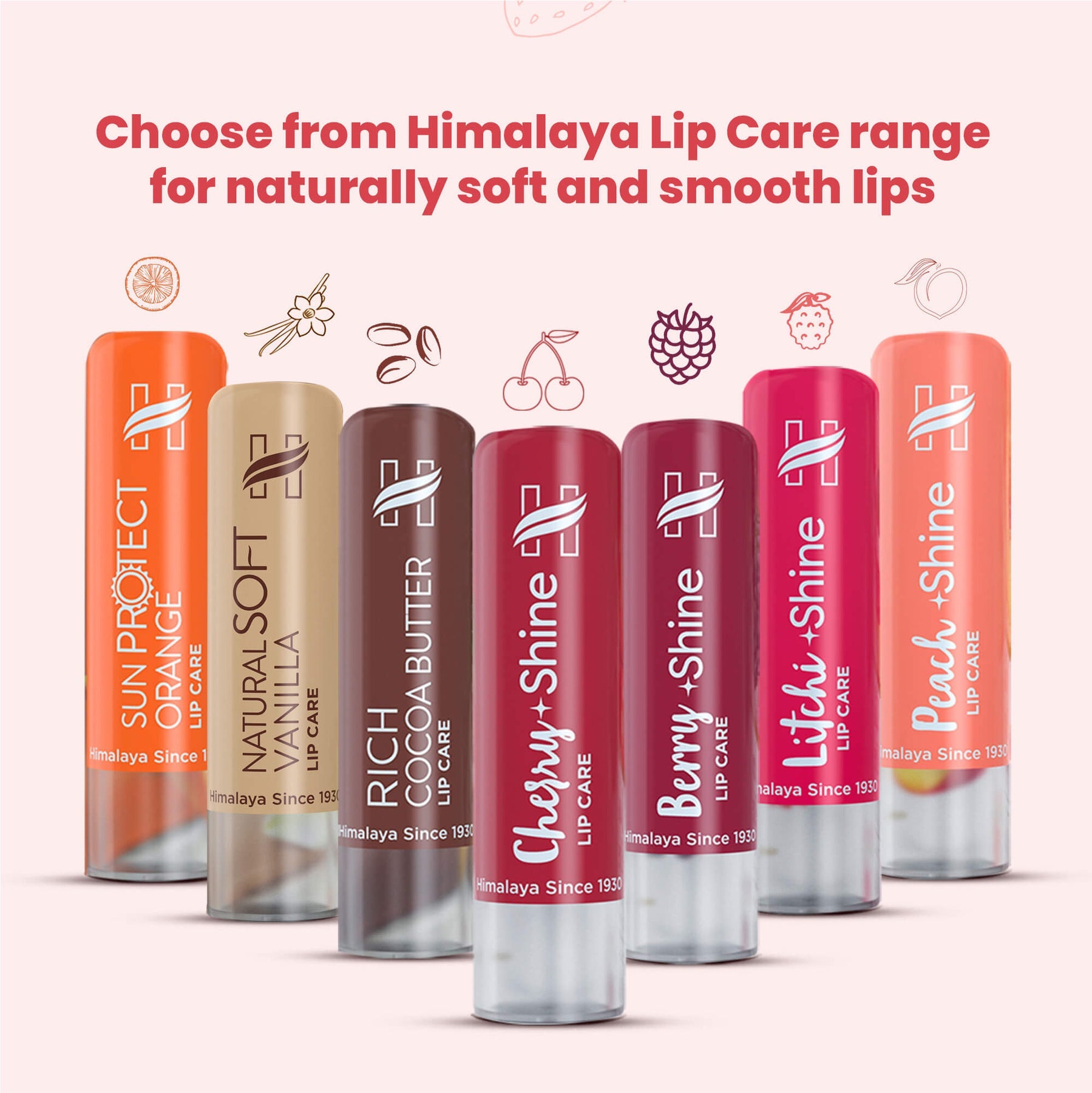 Himalaya Herbals Naturally Glossy Strawberry Shine Lip Care | 4.5gm
