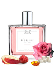 EM5 Red Elixir EDP Perfume For Women 50 Ml 1.7 Fl.oz. | Strong And Long Lasting | Sweet Vanilla Fruity | Luxury Gift For Women