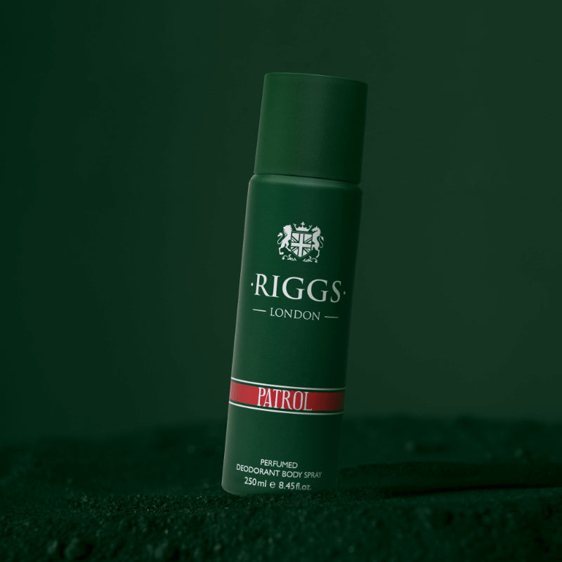 Riggs London Patrol Perfumed Deodorant Body Spray 250ml 8.4 Fl.oz. Unisex Fragrance