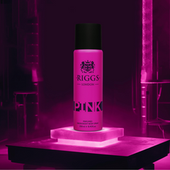 Riggs London Pink Perfumed Deodorant Body Spray 250ml 8.4 Fl.oz. Unisex Fragrance | Long Lasting