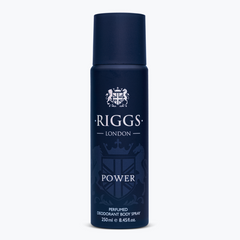 Riggs London Power Perfumed Deodorant Body Spray 250ml 8.4 Fl.oz. For Men & Women