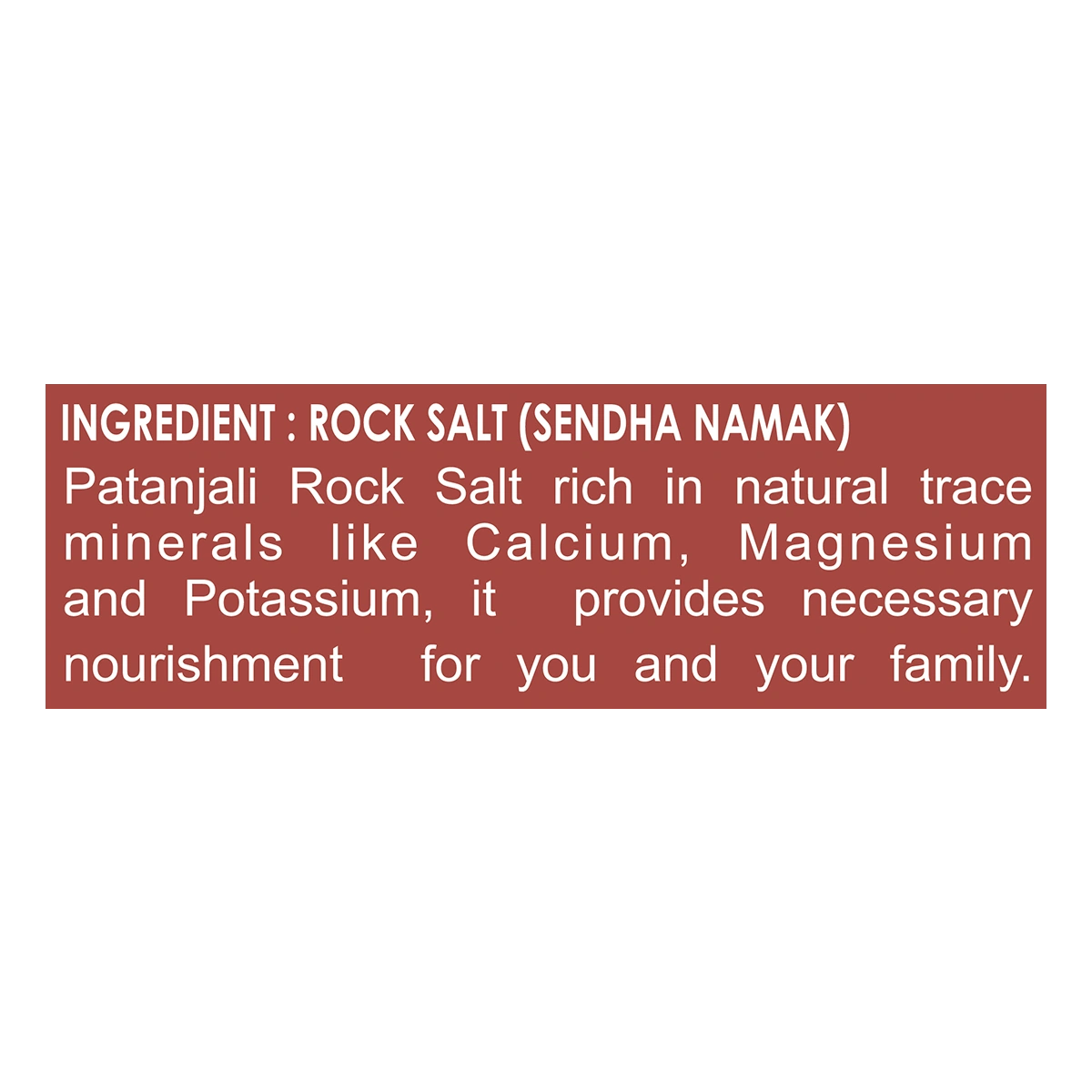 Patanjali Sendha Namak (Rock Salt) 1kg