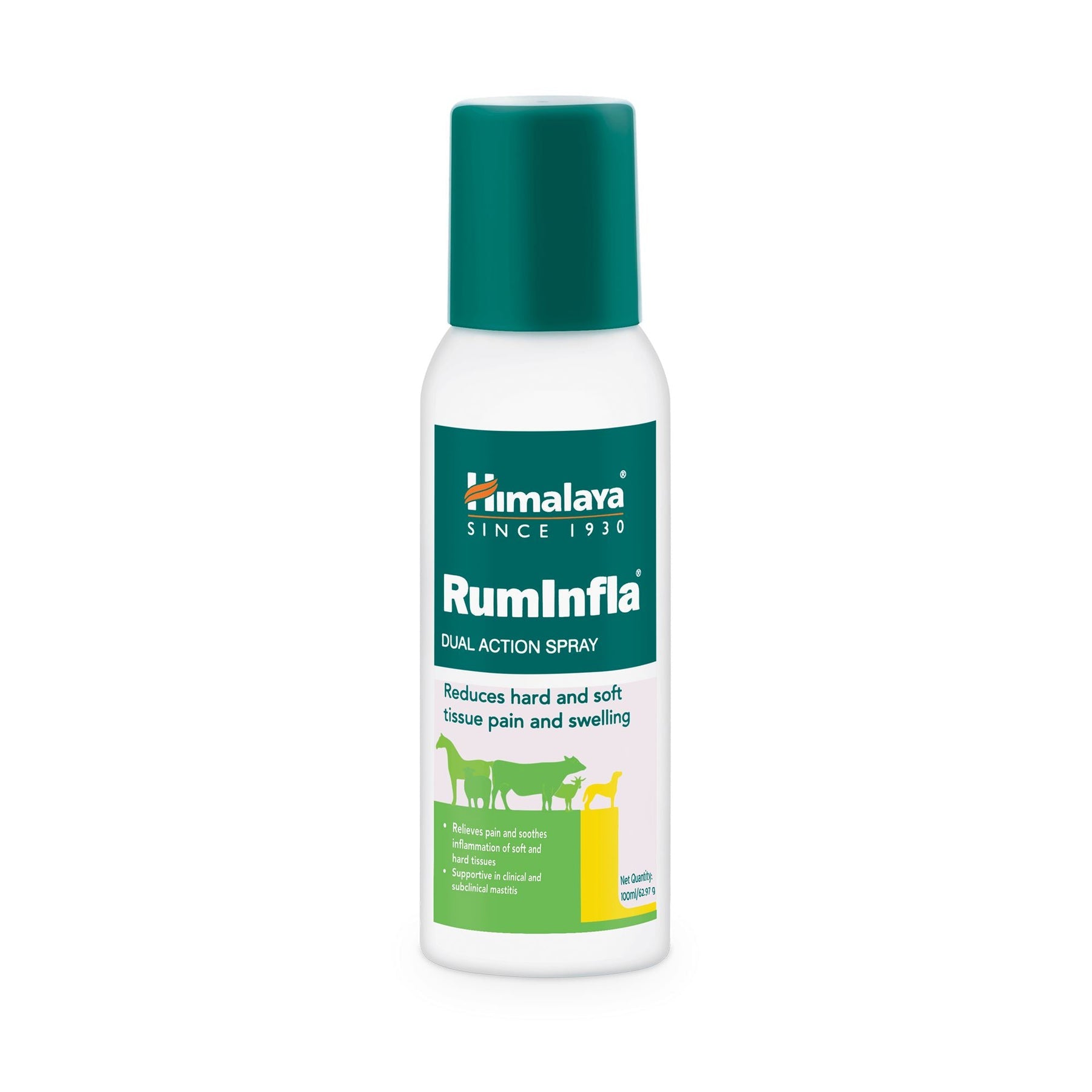 Ruminfla Dual Action Spray Reduces Hard & Soft Tissues Pain & Swelling In Goat, Sheep, Cow, Calf, Buffalo, Horse | 100ml