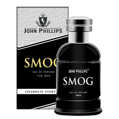 John Phillips Smog Eau De Perfume 100ml 3.4 Fl.oz. Skin Friendly & Long Lasting Aromatic Citrus Perfume | Men Fragrance For Day & Night Use