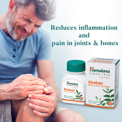 Himalaya Wellness Pure Herbs Shallaki Bone & Joint Wellness Tablet, Reduces Pain & Inflammation | 60 Tablets