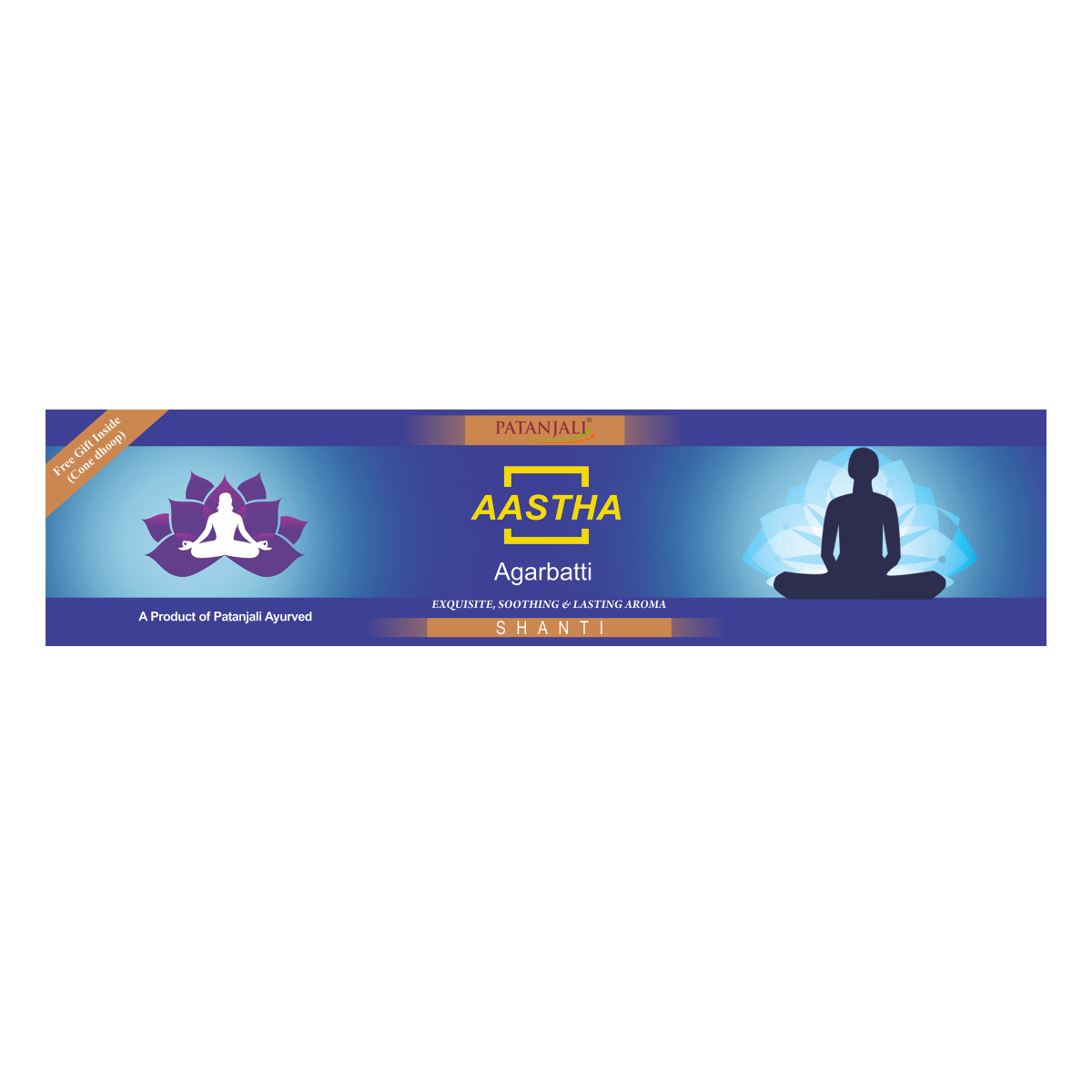 Patanjali Aastha Agarbatti Shanti, With Exquisite, Soothing & Long Lasting Aroma | 125gm