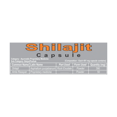 Patanjali Shilajit Capsules 11gm, 20 Capsules