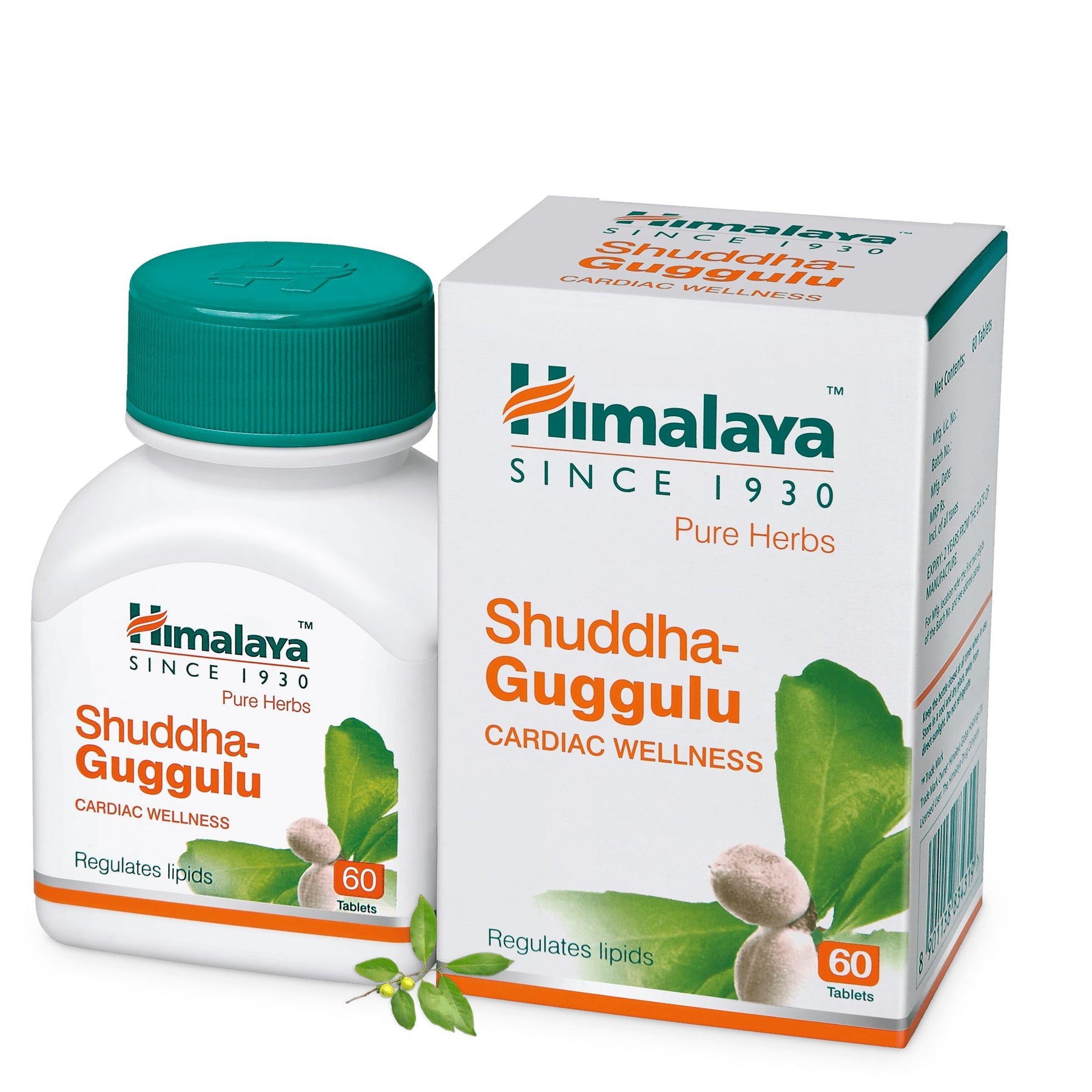 Himalaya Wellness Pure Herbs Shuddha Guggulu Cardiac Wellness, Helps To Maintain Healthy Weight | 60 Tablets (Pack Of 2)