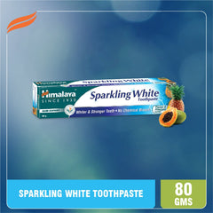Himalaya Sparkling White Toothpaste, No Chemical Bleach | 150gm