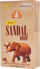 Patanjali Aastha Special Sandal Dhoop,10 N, With Exquisite, Soothing & Long Lasting Aroma | 40gm