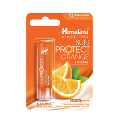Himalaya Sun Protect Orange Lip Care, Nourishes & Soothes Lips Shields Against Harmful UV Rays | 4.5gm
