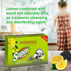 Patanjali Super Dish Wash Bar, With Natural & Superior Cleaning 225gm, Pack Of 1