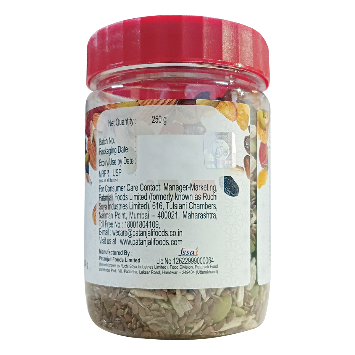 Patanjali Mix Dry Fruits With Berries & Seed 250gm