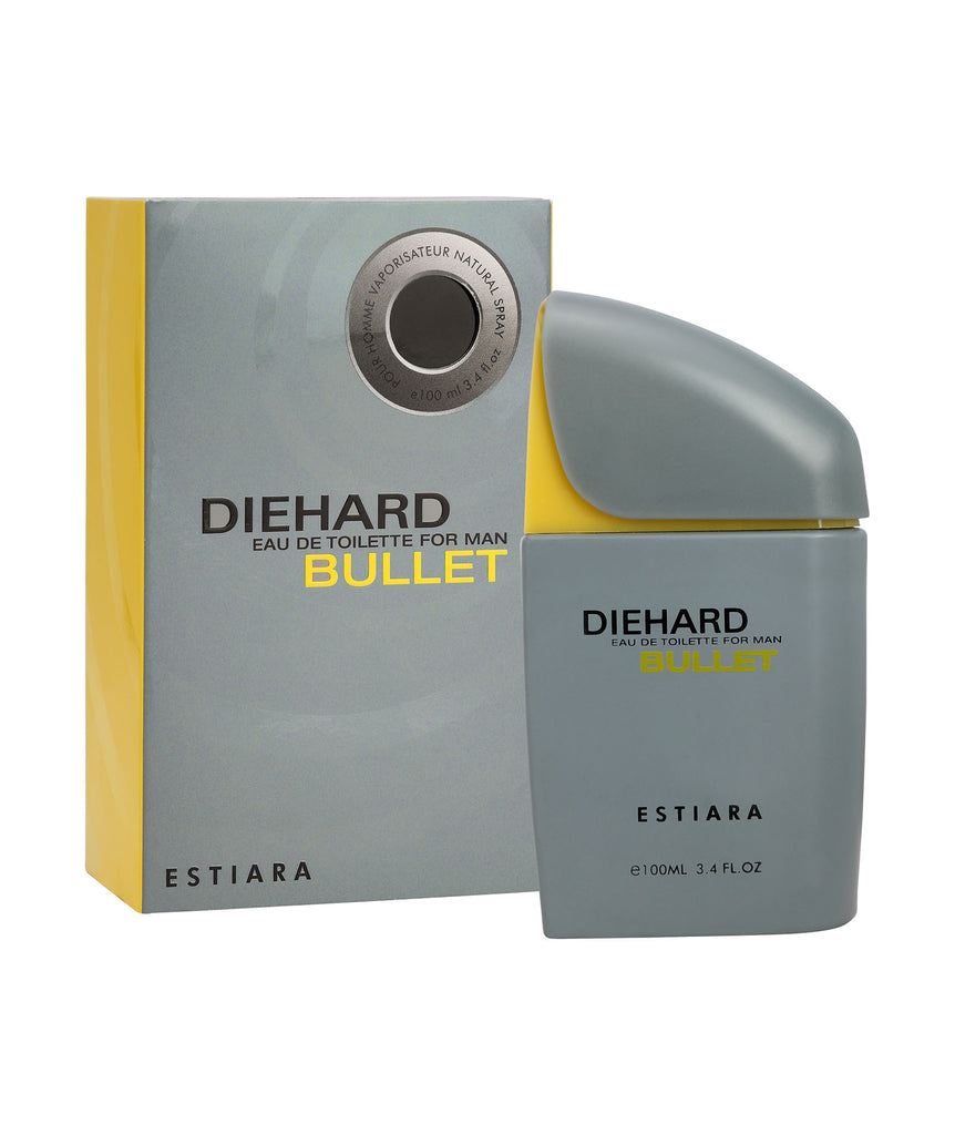 ESTIARA DIE HARD BULLET EAU DE TOILETTE FOR MEN 100ML 3.4 FL.OZ.