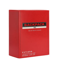 ESTIARA BACKPACK RED EAU DE TOILETTE FOR MEN 100ML 3.4 FL.OZ.