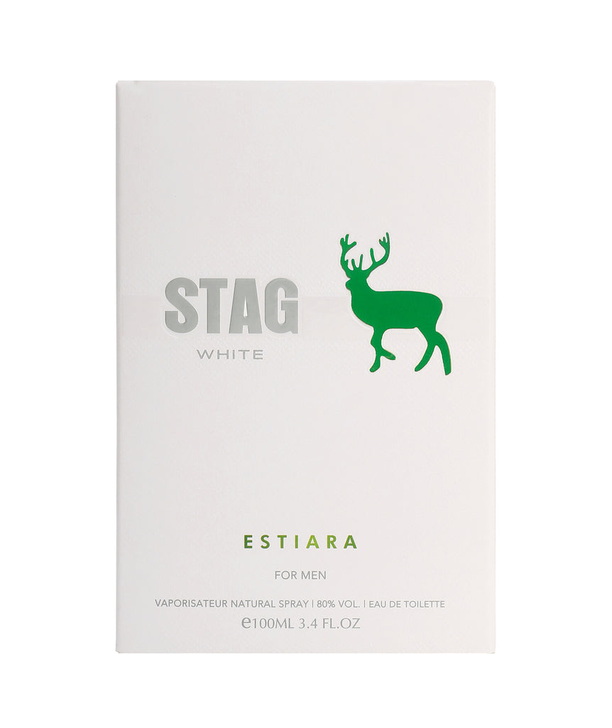 ESTIARA STAG WHITE EAU DE TOILETTE FOR MEN 100ML 3.4 FL.OZ.