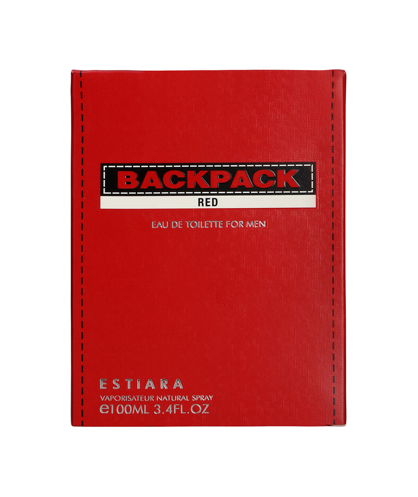 ESTIARA BACKPACK RED EAU DE TOILETTE FOR MEN 100ML 3.4 FL.OZ.