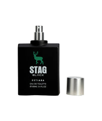 ESTIARA STAG BLACK EAU DE TOILETTE FOR MEN 100ML 3.4 FL.OZ.