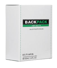 ESTIARA BACKPACK INFINITY WHITE EAU DE TOILETTE FOR MEN 100ML 3.4 FL.OZ.