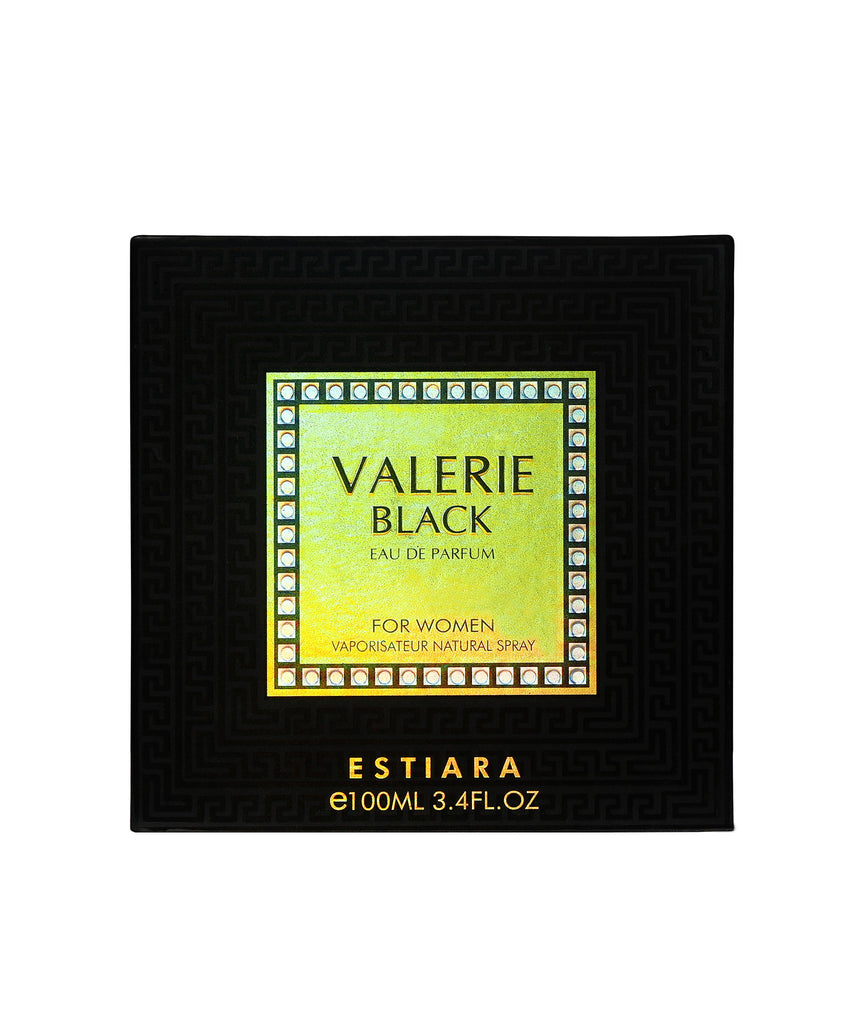 ESTIARA VALERIE BLACK EAU DE PARFUM FOR WOMAN 100ML 3.4 FL.OZ.