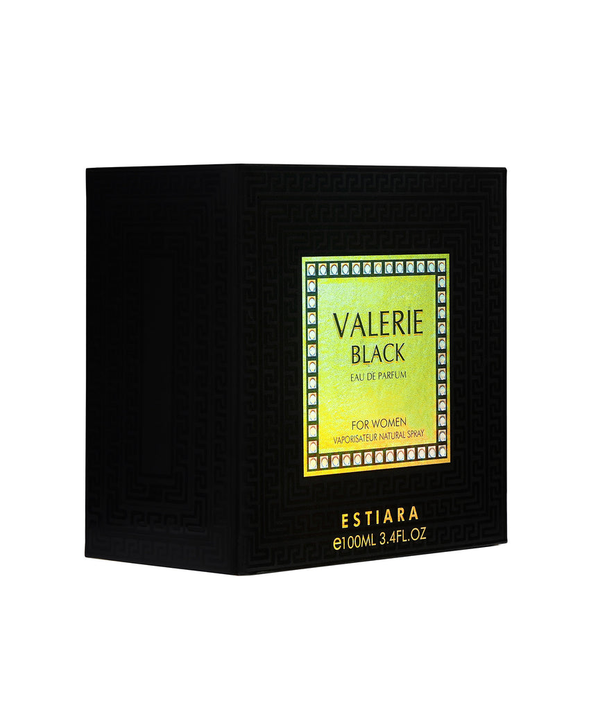 ESTIARA VALERIE BLACK EAU DE PARFUM FOR WOMAN 100ML 3.4 FL.OZ.