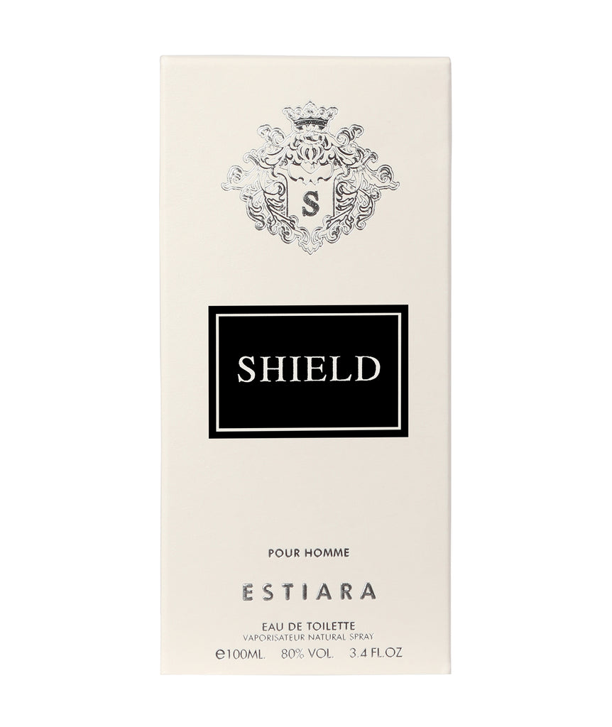 ESTIARA SHIELD POUR HOMME EAU DE TOILETTE 100ML 3.4 FL.OZ.