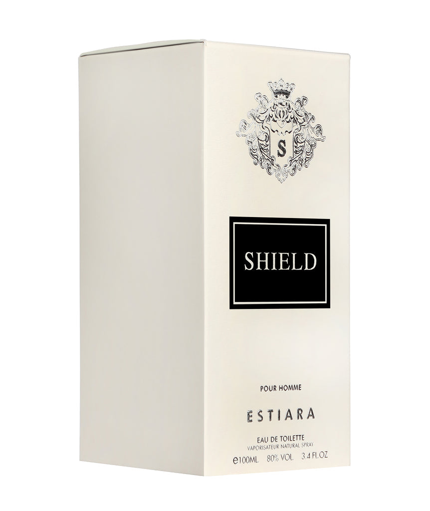 ESTIARA SHIELD POUR HOMME EAU DE TOILETTE 100ML 3.4 FL.OZ.