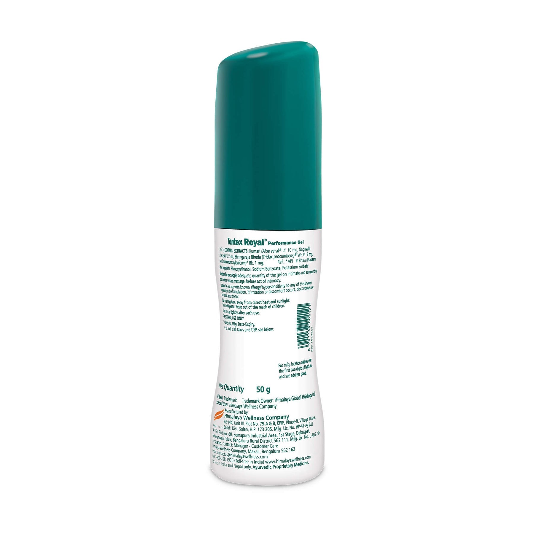 Himalaya Tentex Royal Performance Gel For Men | Lubricating & Performance Gel, External Application | 50gm