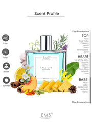 EM5 Take Off Unisex Eau De Parfum 50 Ml 1.7 Fl.oz. | Strong & Long Lasting | Floral Fresh Fruity | Luxury Gift For Men & Women