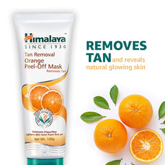 Himalaya Tan Removal Orange Peel-Off Mask, Removes Impurities, Lightens Skin Tone | 100gm