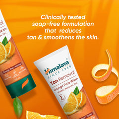 Himalaya Tan Removal Orange Face Wash, Visibly Reduces Tan & Helps Make Skin Smooth | 50ml