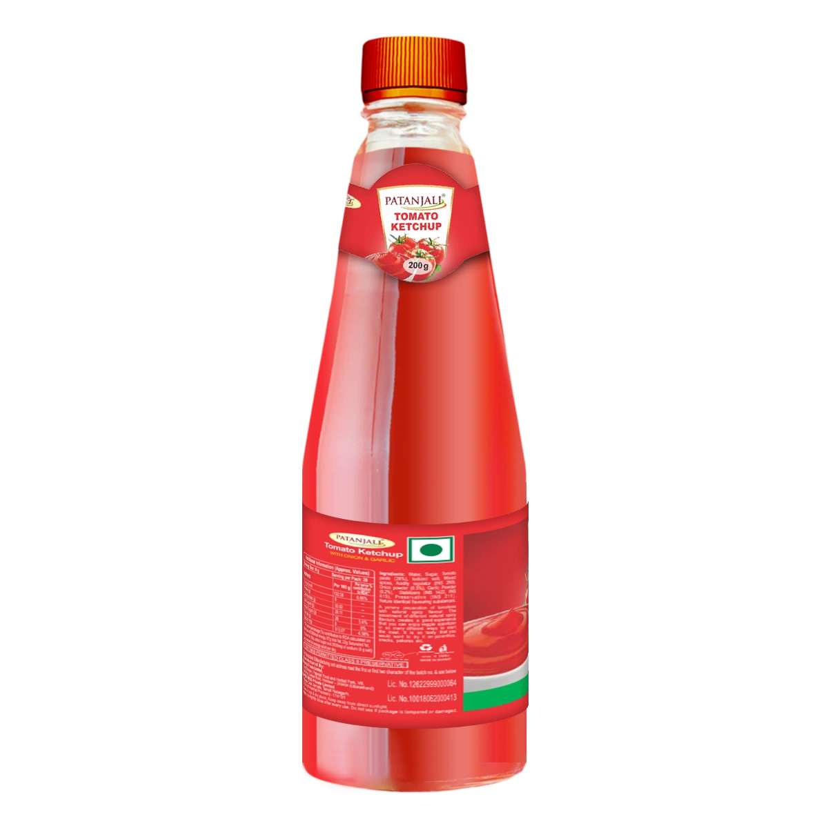 Patanjali Tomato Ketchup with Onion & Garlic 200gm