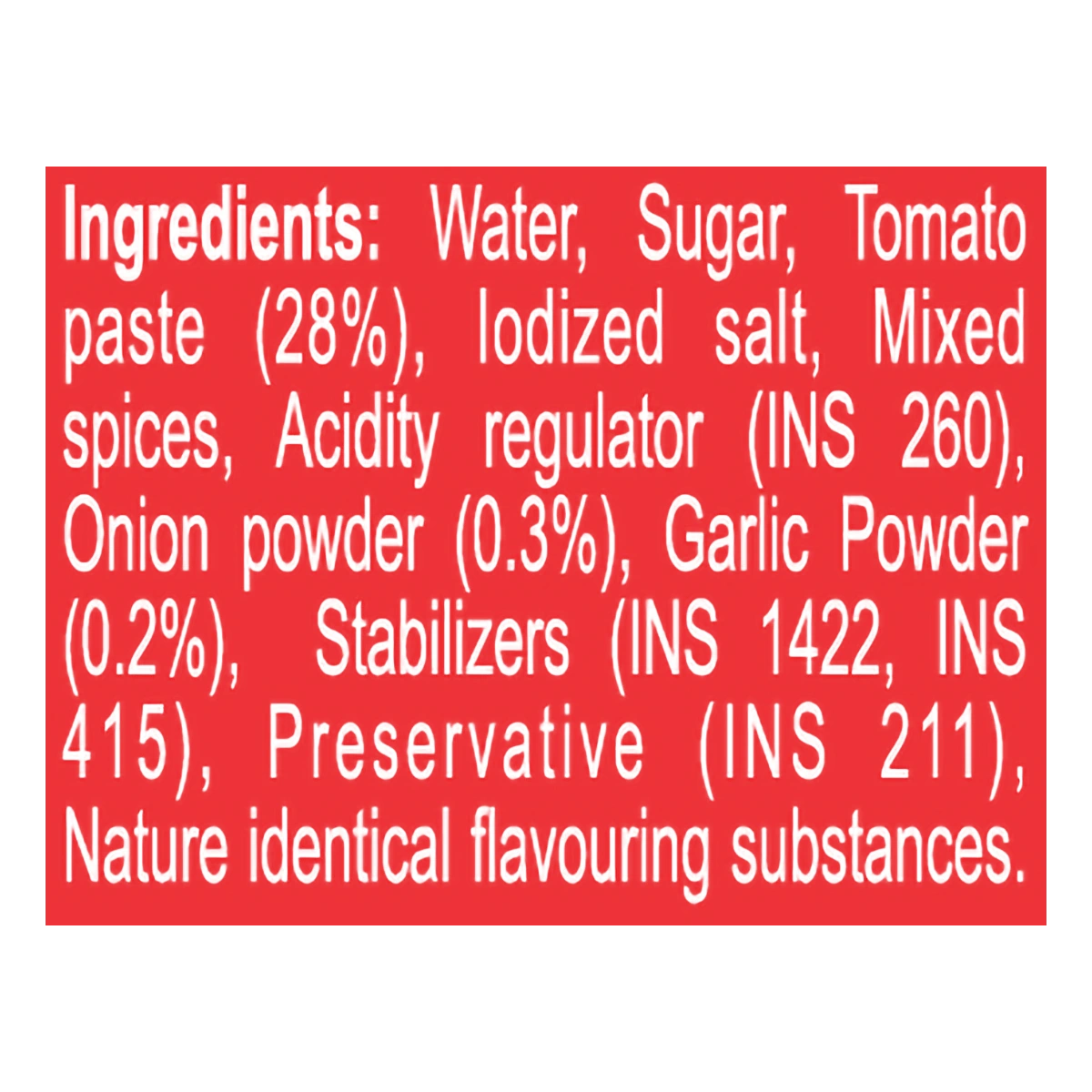 Patanjali Tomato Ketchup with Onion & Garlic 200gm
