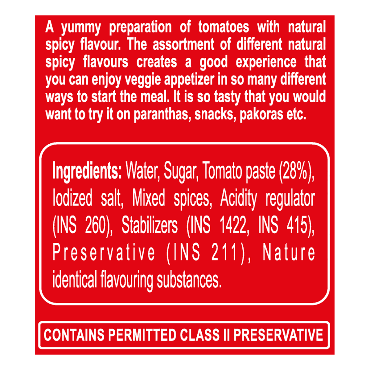 Patanjali Tomato Ketchup W/o Onion Garlic 950gm