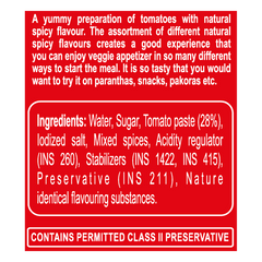 Patanjali Tomato Ketchup W/o Onion Garlic 950gm