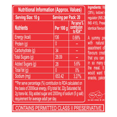 Patanjali Tomato Ketchup W/o Onion Garlic (B) 200gm