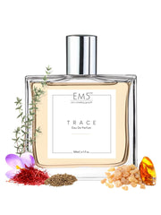 EM5 Trace Unisex Eau De Parfum 50 Ml 1.7 Fl.oz. | Strong & Long Lasting | Leather Animalic Warm Spicy | Luxury Gift For Men & Women