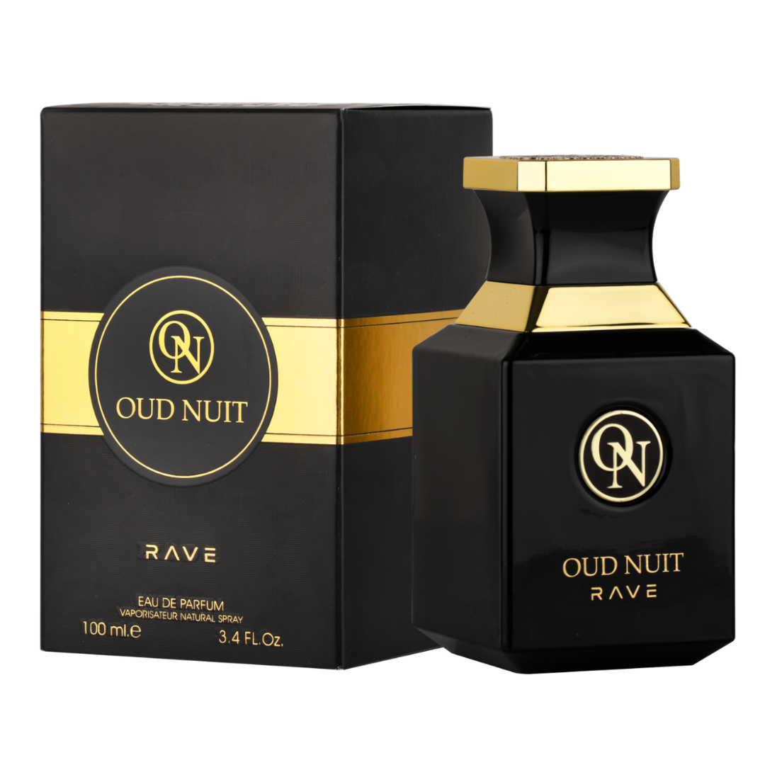 Rave Oud Nuit Eau De Parfum 100ml 3.4 Fl.oz. Unisex Luxury Fragrance | Long Lasting