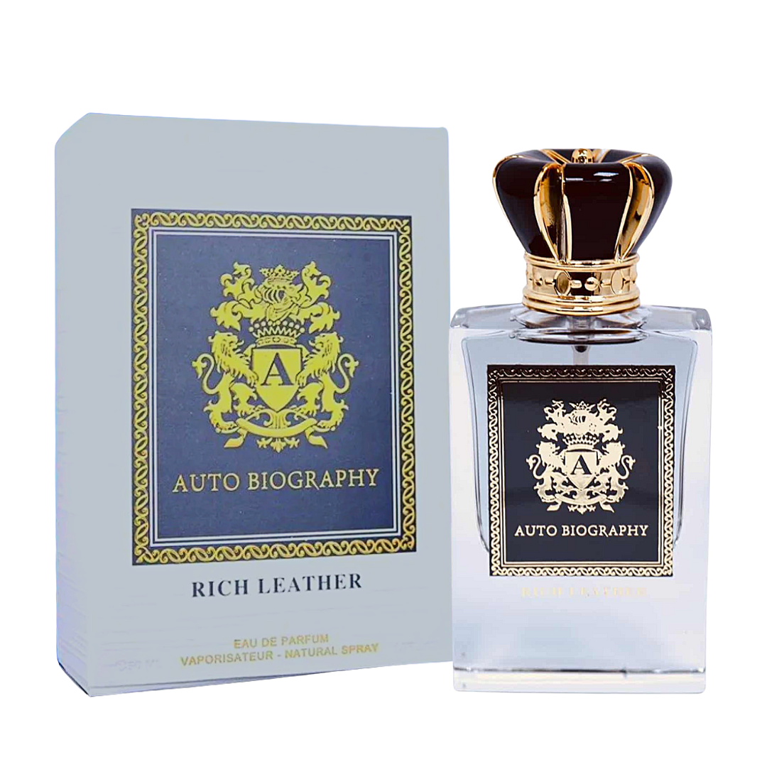 Autobiography Series Rich Leather Auto Biography Eau De Parfum 50ml 1.7 Fl.oz. Men Fragrance | Long Lasting