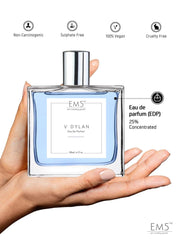 EM5 V Dylan EDP Perfume For Men 50 Ml 1.7 Fl.oz. | Strong And Long Lasting | Aromatic Woody Fresh | Luxury Gift For Men