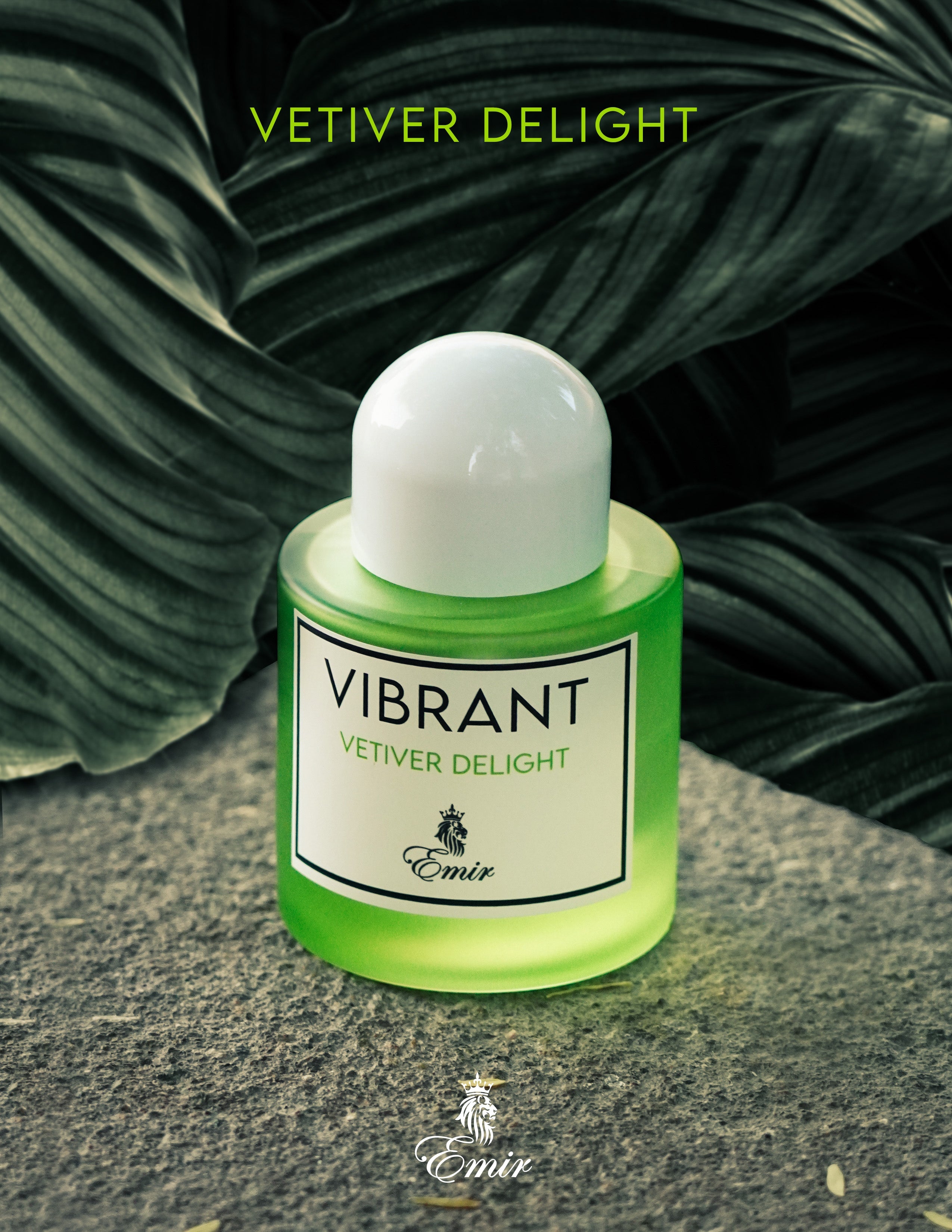 Emir Vibrant Vetiver Delight Eau De Parfum 100ml 3.4 Fl.oz. Unisex Fragrance | Long Lasting | Party Wear