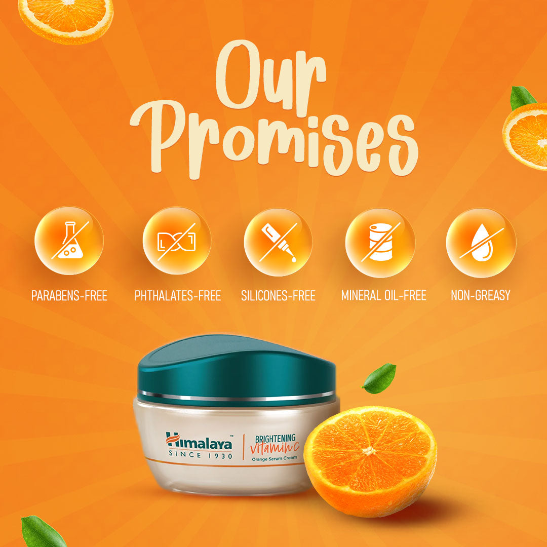 Himalaya Brightening Vitamin C Orange Face Serum Cream
