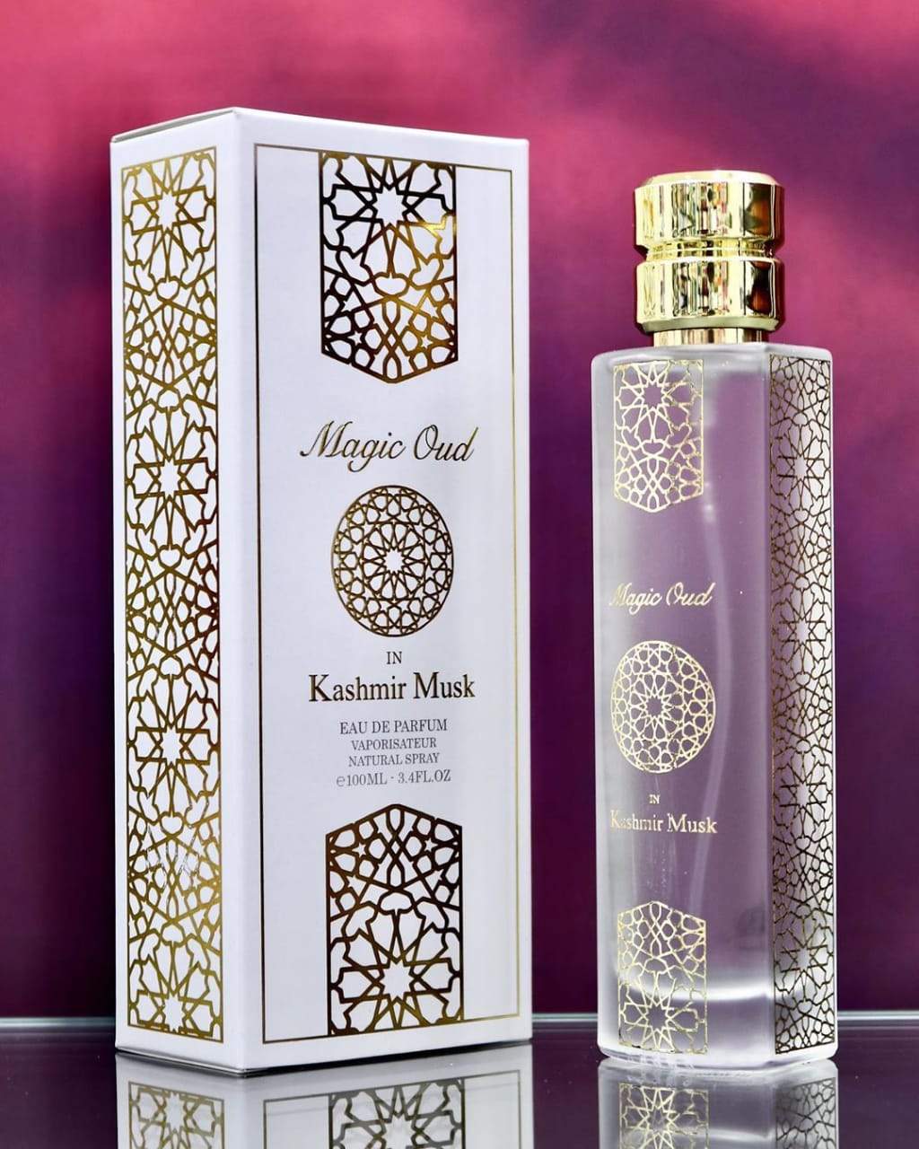 Magic Oud In Kashmir Musk Eau De Parfum 100ml 3.4 Fl.oz. Unisex Fragrance | Long Lasting